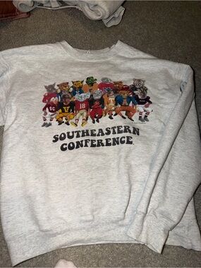 Southeastern Conference Mascot Crewneck Sweatshirt - Light Gray